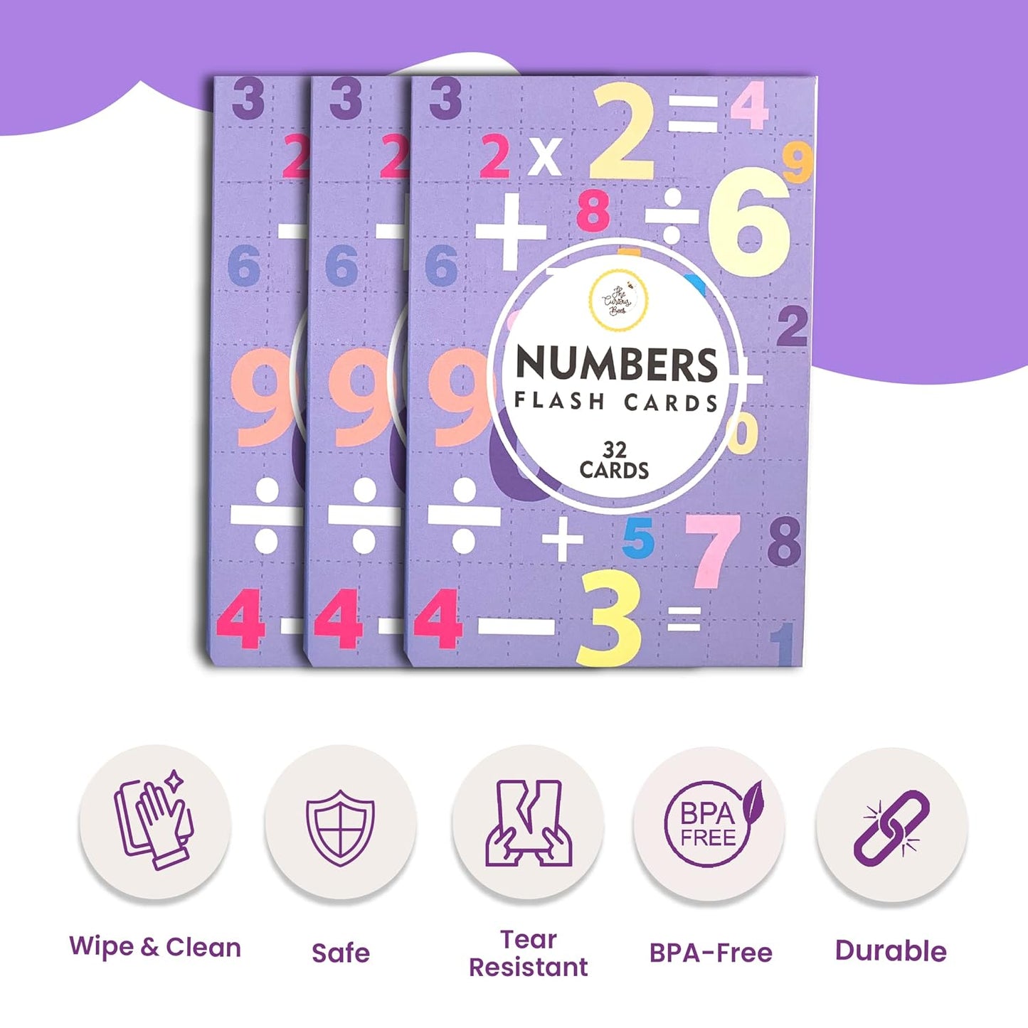 The Curious Bees Flash Cards - High Contrast New Born Anti-Glare Cards & Other Variants