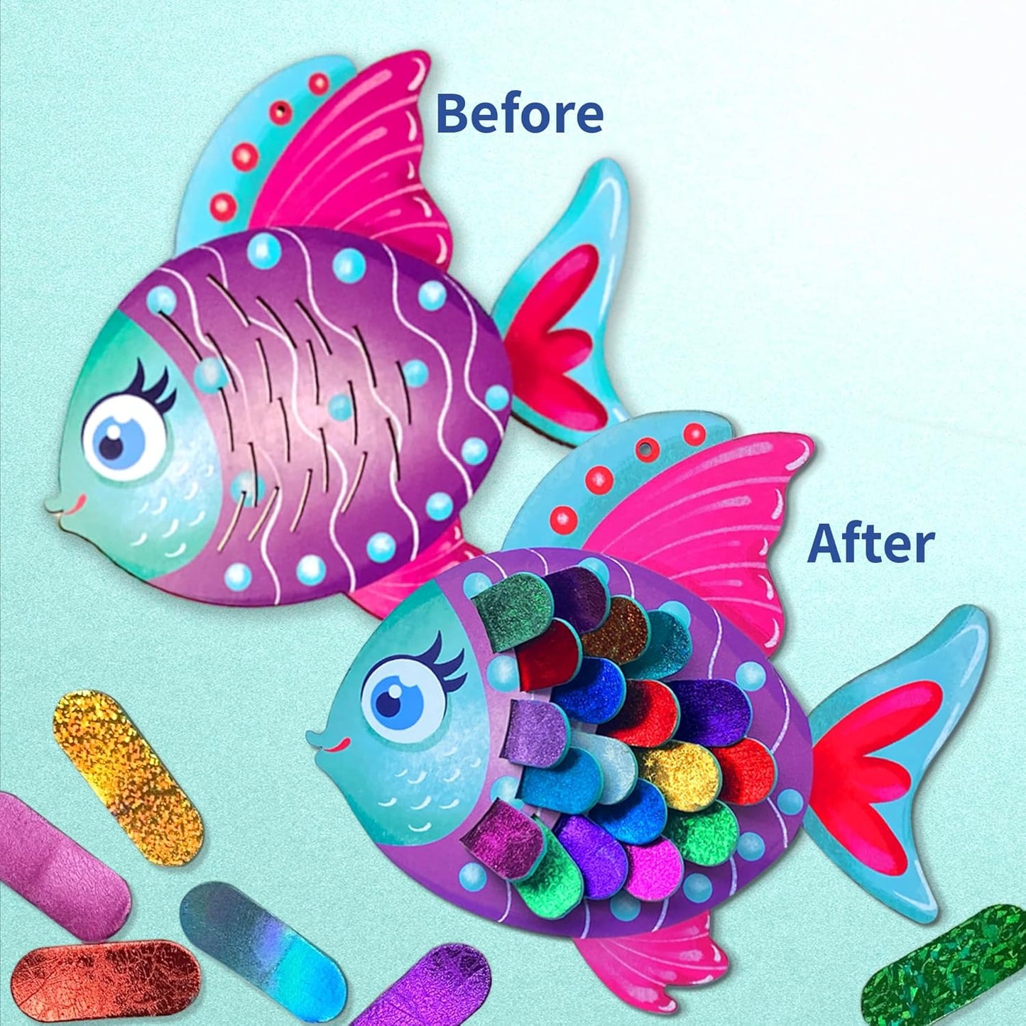 Chalk & Chuckles- Fabulous Foil Art - Sea Animals