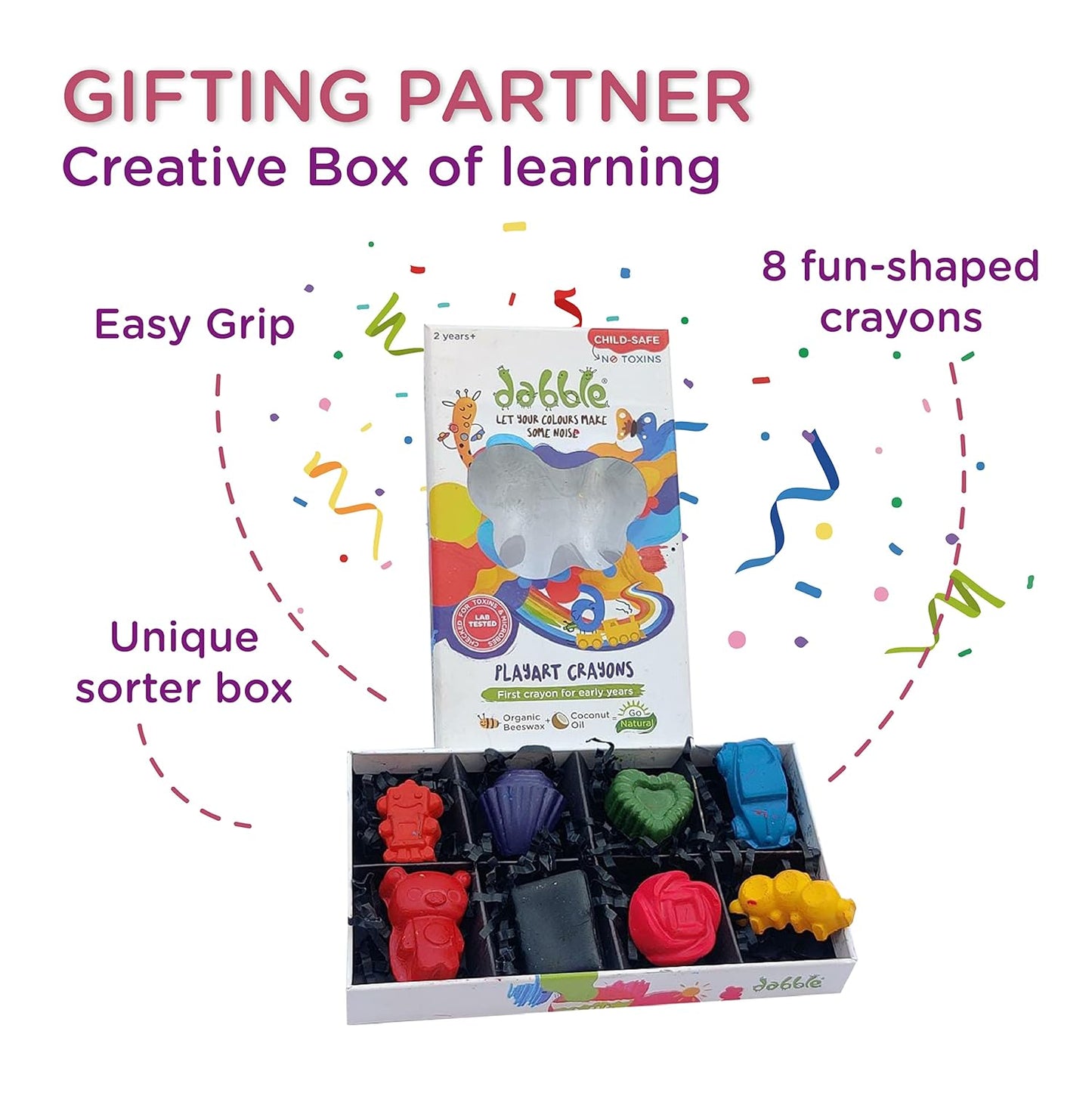 Dabble Organic Beeswax Crayons - Aaram Parents
