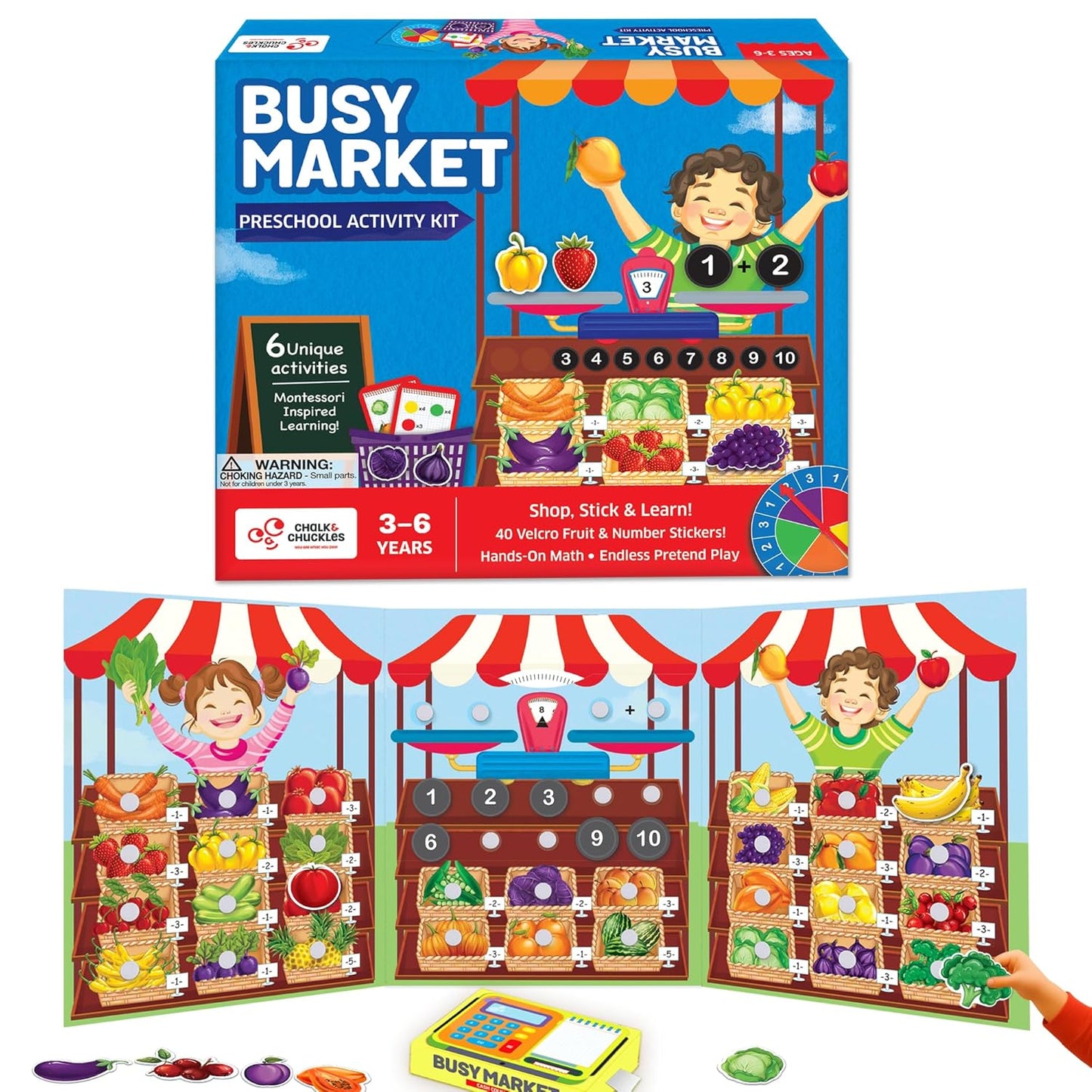 Chalk & Chuckles- Busy Market Activity Kit