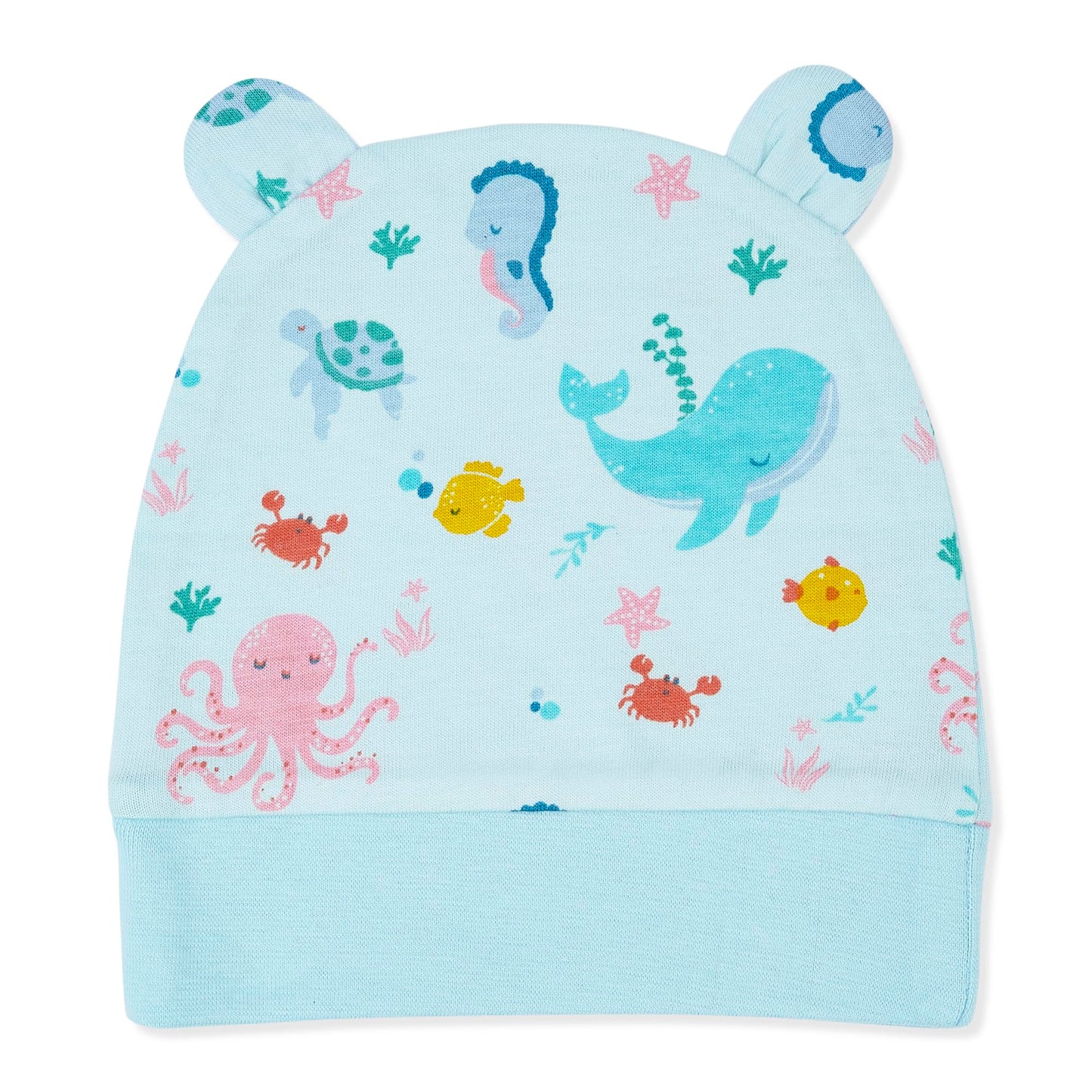 Haus and Kinder Baby Gift Set - Pack of 5 (Bundle With Onesie, Bib, Cap, Mittens & Booties) 2 Variants