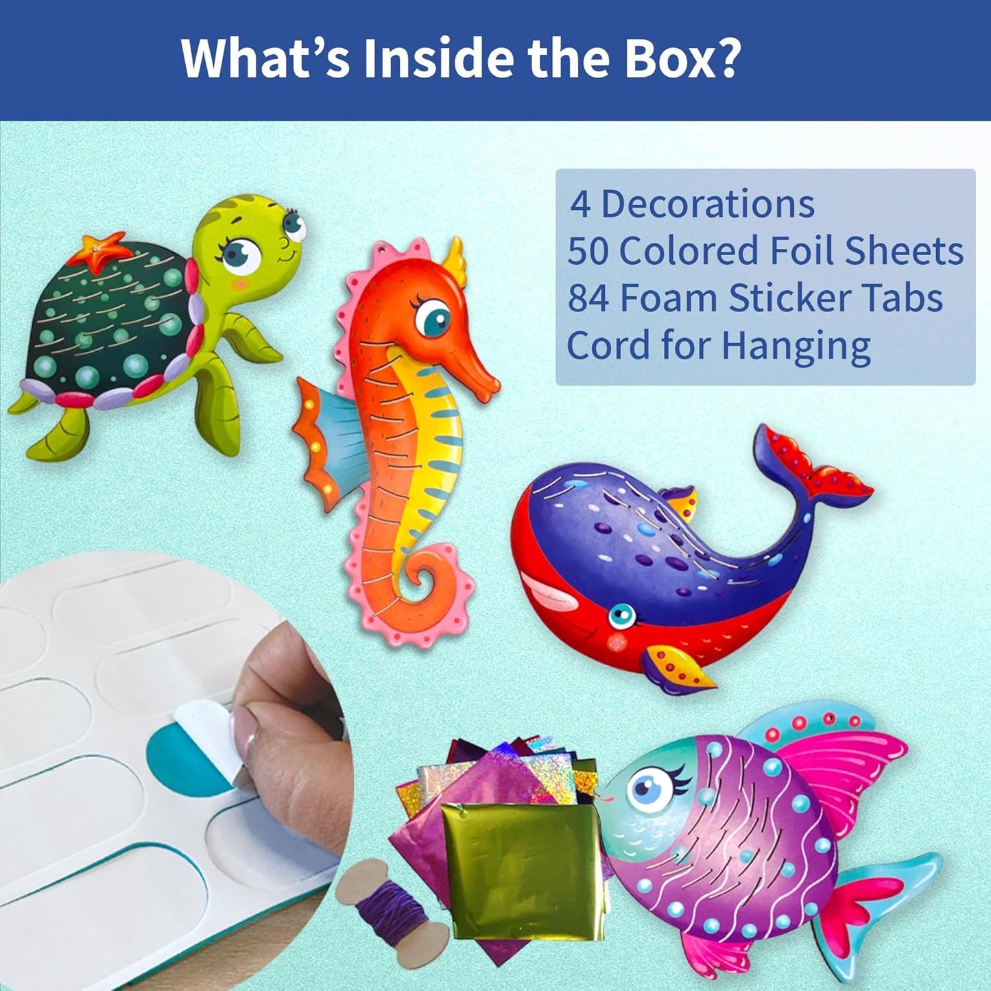 Chalk & Chuckles- Fabulous Foil Art - Sea Animals