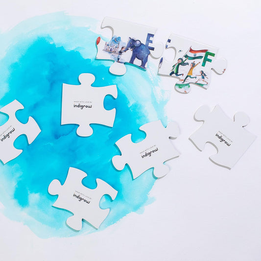 A to Z of India: Giant Floor Puzzle for Kids | Eco-Friendly, Hand-Painted & Educational