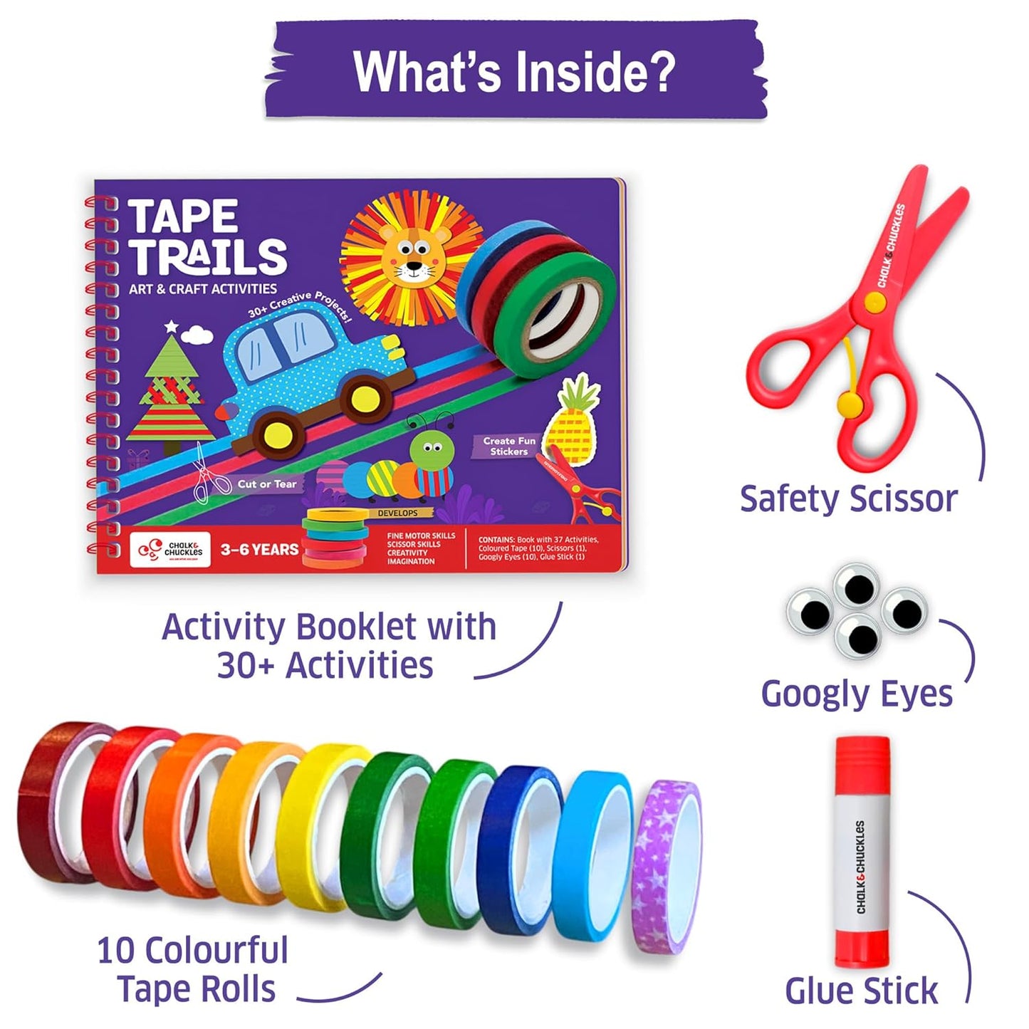 Chalk & Chuckles- Tape Trails