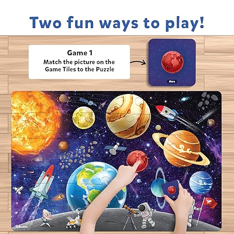 Skillmatics Piece & Play - Up in Space Puzzle - Aaram Parents