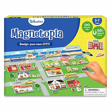 Skillmatics Creative Toy Magnetopia - 2 Variants- Design Your Home/ City - Aaram Parents