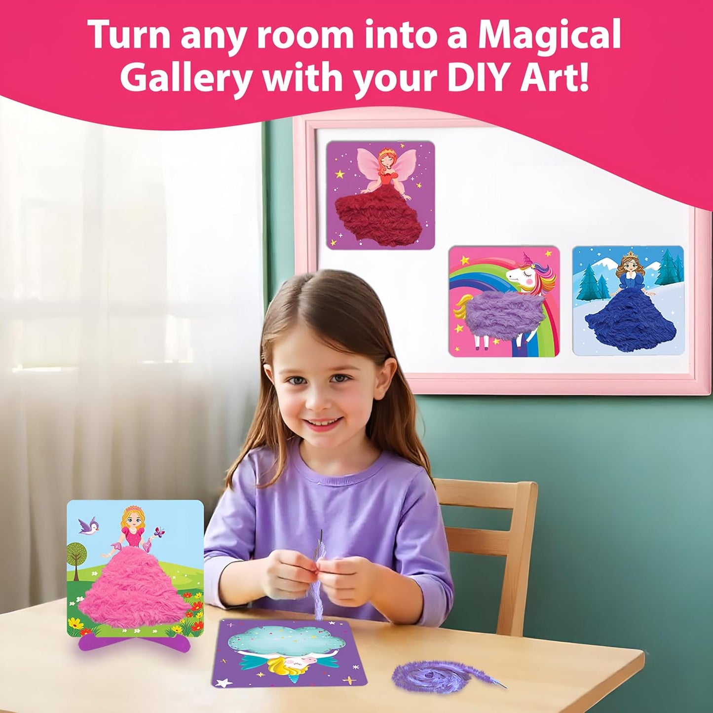 Chalk & Chuckles- Lace Art Princess Unicorn