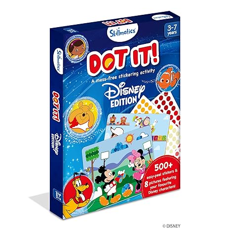 Skillmatics Dot it Disney Edition Craft Kit (Mess-Free Stickering Activity) (Multicolor) - Aaram Parents