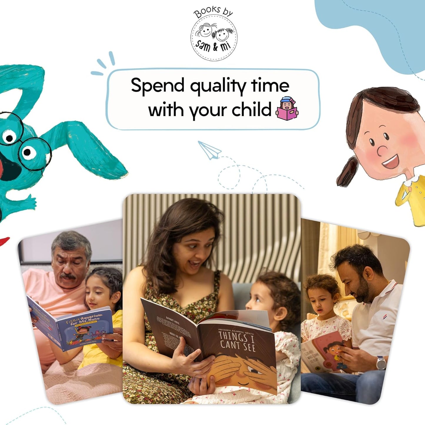 SAM & MI The Pig Who Came to Bathe - Board Book for Toddlers and Babies That Makes Bathtime Fun, Early Learning and Reading Picture Books for Kids