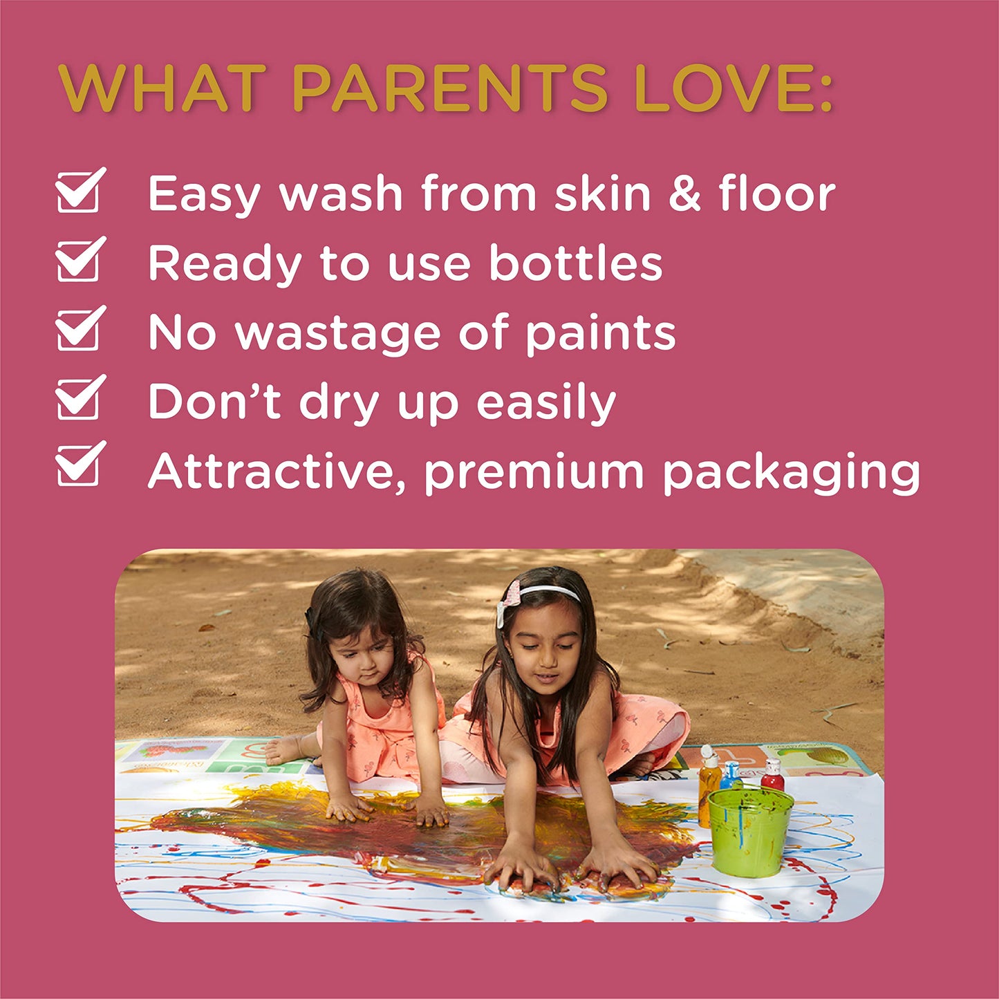 Dabble Non-Toxic Finger Paints - Aaram Parents