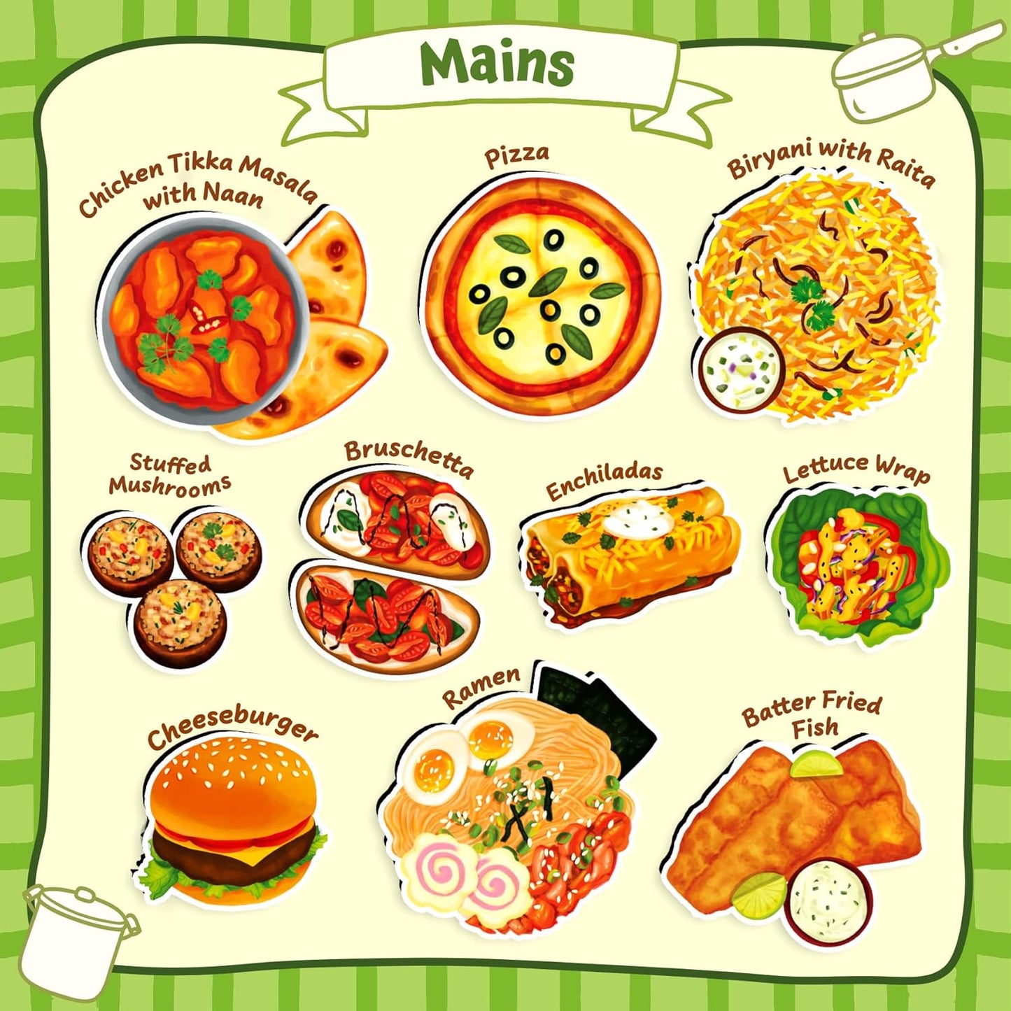 Skillmatics Pretend Play Playset - 100 Most Real Play Foods