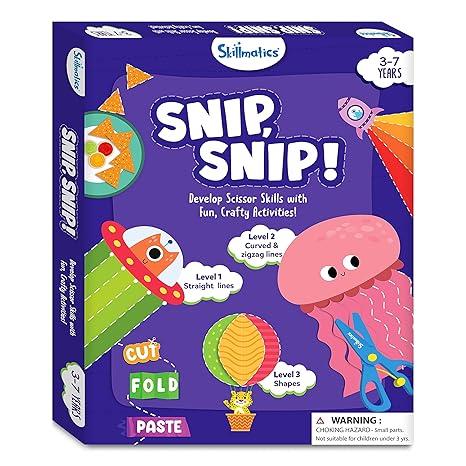 Skillmatics Snip Snip- Scissor Skills Activity Book - Multithemed - Aaram Parents