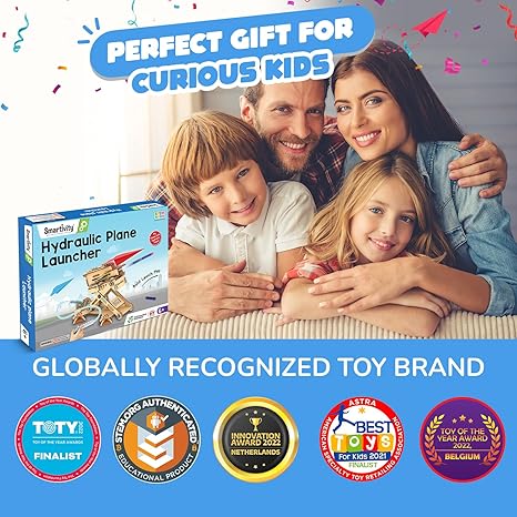 Smartivity 2-in-1 Hydraulic Aeroplane & Dart Launcher - Aaram Parents