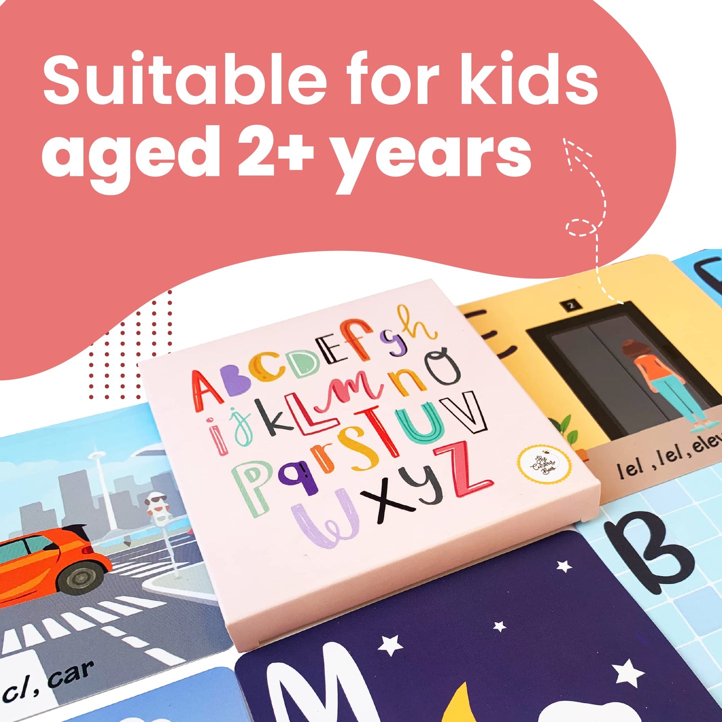 The Curious Bees Flash Cards - High Contrast New Born Anti-Glare Cards & Other Variants