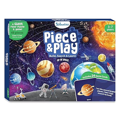 Skillmatics Piece & Play - Up in Space Puzzle - Aaram Parents