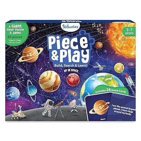Skillmatics Piece & Play - Up in Space Puzzle - Aaram Parents