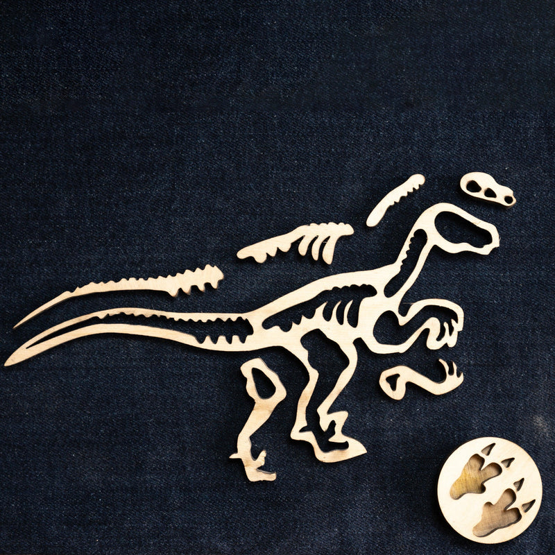 Bombay Toy Co- Montessori Puzzle Toy | Dinosaur Fossil Puzzle Toy | Set of 4