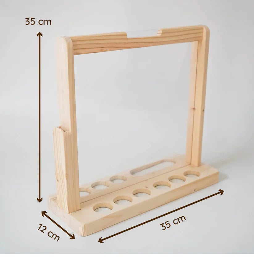 MoonToys- Kids’ Acrylic Art Easel – Indoor/Outdoor Double-Sided Painting Stand