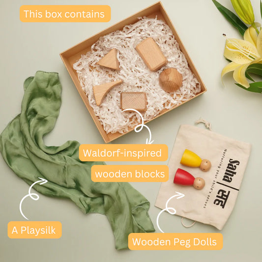 Saha- Treasure Trove 2.0 - A collection of open-ended toys for 12+ months children