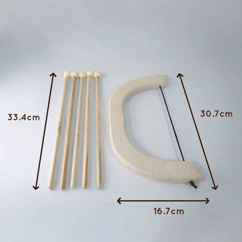MoonToys- Handmade Wooden Bow and Arrow Set