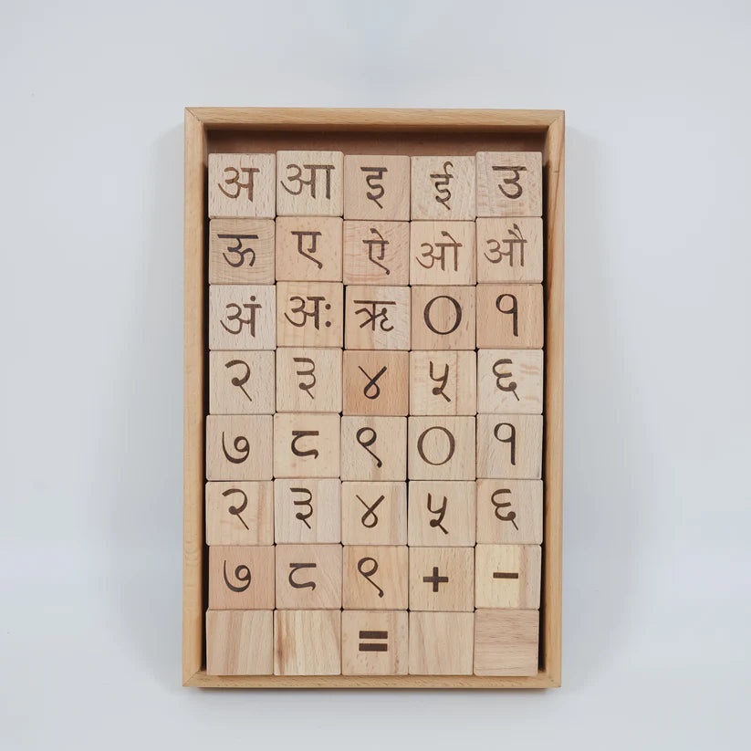 MoonToys- Educational Blocks Set (5-In-1) - Hindi