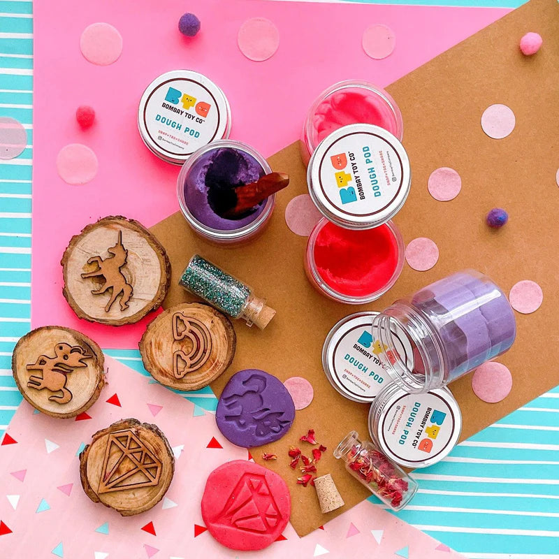 Bombay Toy Co- Play Dough Kit | Unicorn Theme | Sensory Play