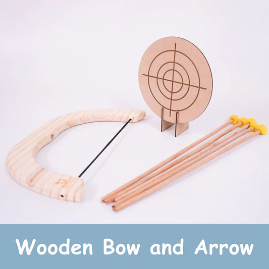 MoonToys-  Handmade Wooden Bow and Arrow Set