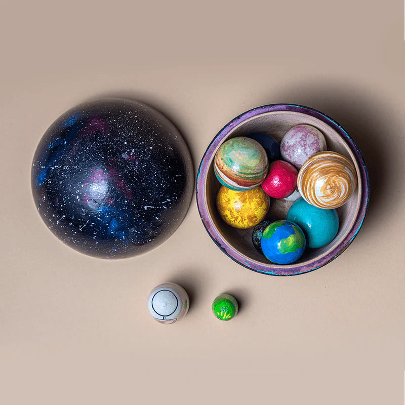 Bombay Toy Co- Wooden Solar System Toy | Space Explorer