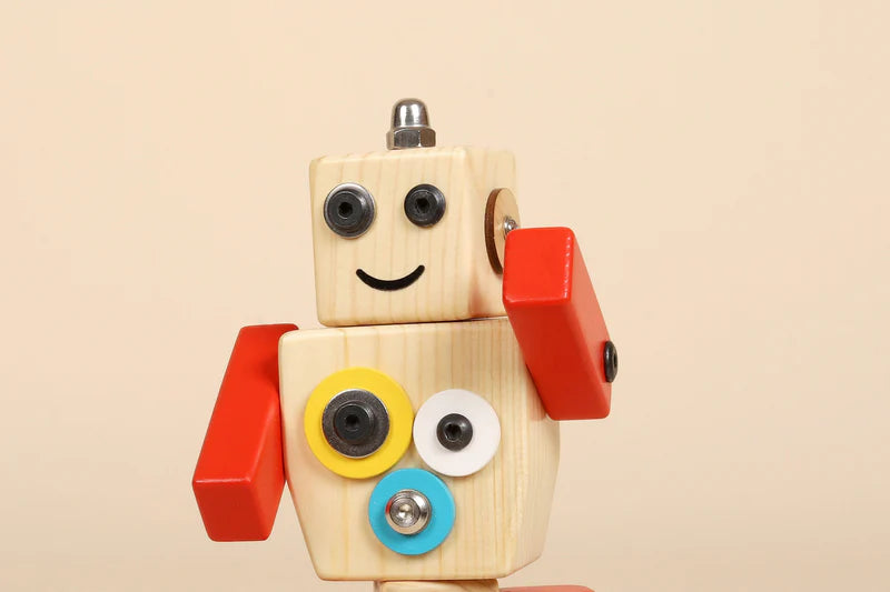 Bombay Toy Co - Wooden Robot STEM Toy - Ollie