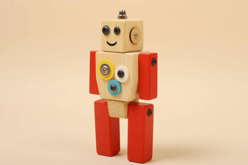 Bombay Toy Co - Wooden Robot STEM Toy - Ollie