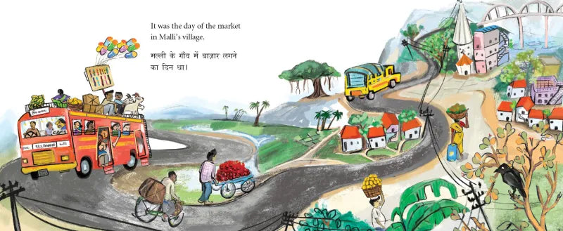 Malli Goes to the Market/Malli Chali Baazaar (English-Hindi)