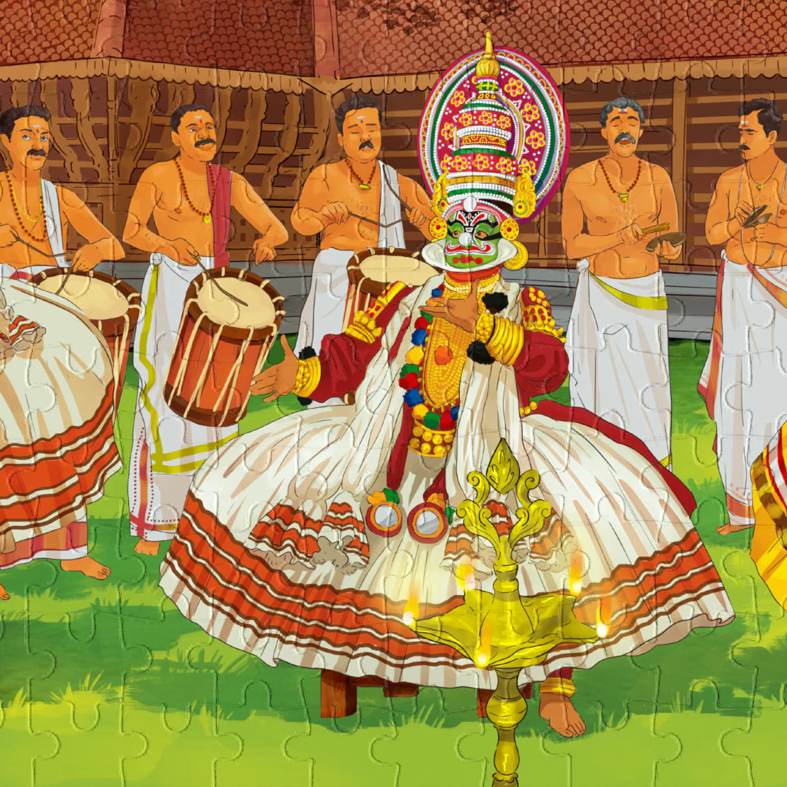 Aurva- Kathakali - The Exuberant Indian Opera - 300pcs puzzle