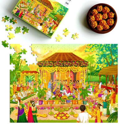 Aurva- Sacred Knot - South Indian wedding- 300pcs puzzle