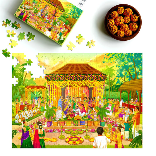 Aurva- Sacred Knot - South Indian wedding- 300pcs puzzle