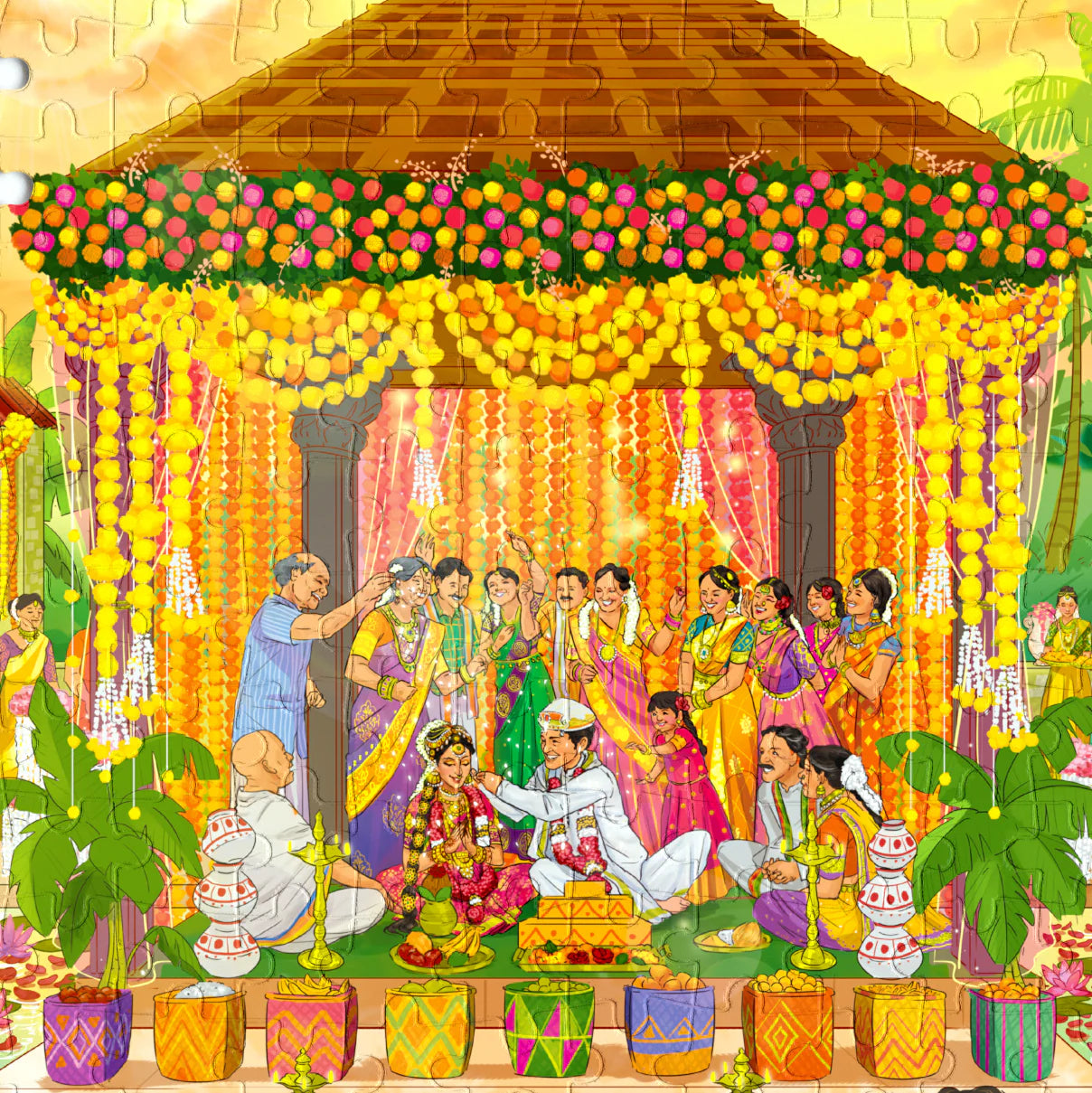 Aurva- Sacred Knot - South Indian wedding- 300pcs puzzle