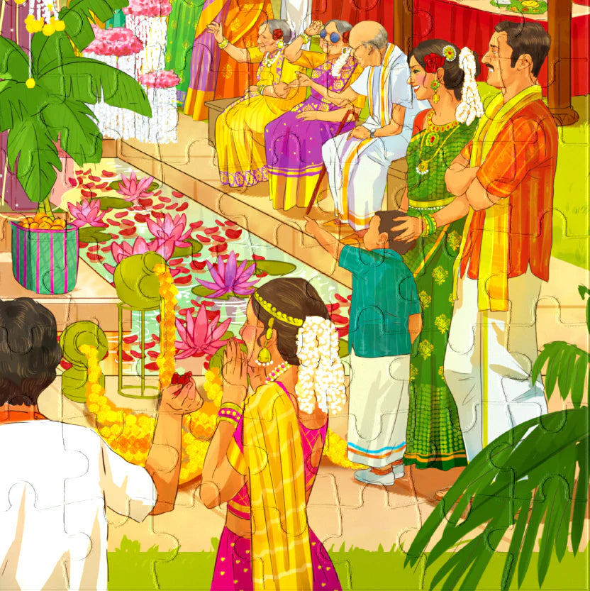 Aurva- Sacred Knot - South Indian wedding- 300pcs puzzle