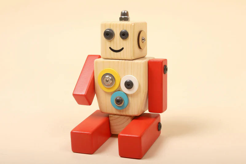 Bombay Toy Co - Wooden Robot STEM Toy - Ollie