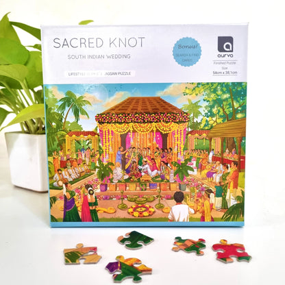Aurva- Sacred Knot - South Indian wedding- 300pcs puzzle