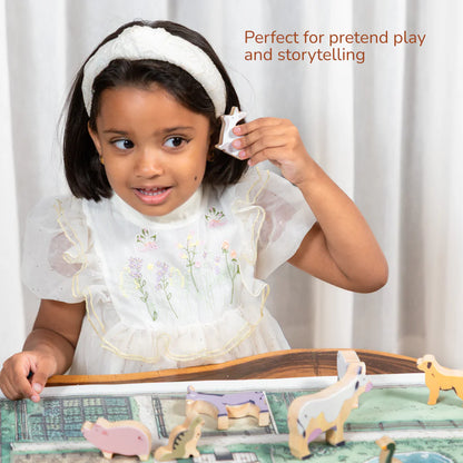 Gubbachhi- Once Upon A Farm - 10 Animals, Play Mat & Story Booklet