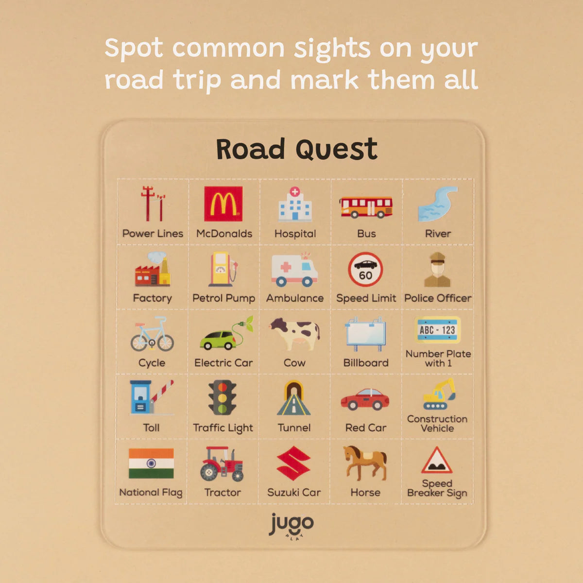 Jugo Play- 3-in-1 Road Trip Games