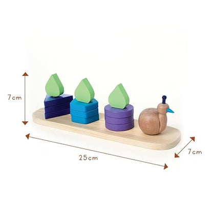 Gubbachhi Mayura Wooden Shape Sorter Toy - Aaram Parents