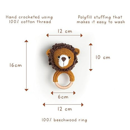 Gubbachhi- Rattle with Cream Swaddle Gift Set - Aaram Parents