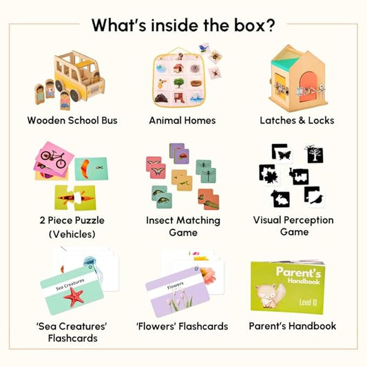 Curious Cub Montessori Wooden Toys Learning Game Level 10