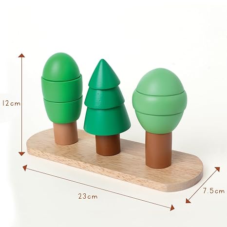 Gubbachhi Aranya Wooden Stacker Toy - Aaram Parents