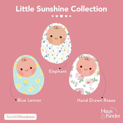 Haus & Kinder Muslin Swaddles For Newborn Pack Of 3 | 100% Cotton Baby Swaddle Blankets | Soft, Breathable, Lightweight, Organic | 100X100 Cm Citrus Groove Collection (Multicolor)
