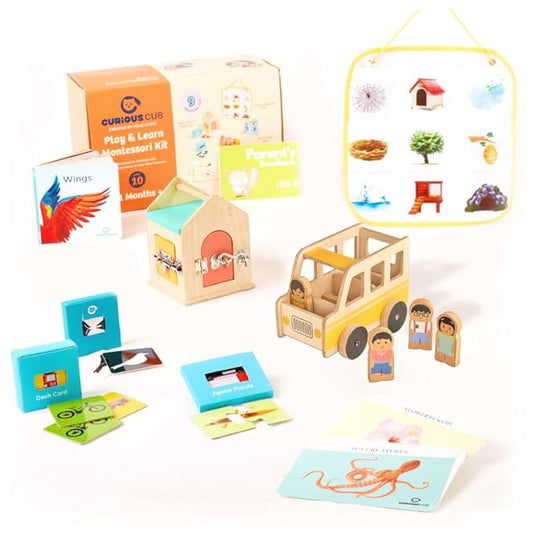 Curious Cub Montessori Wooden Toys Learning Game Level 10