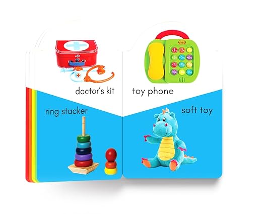 My early learning book of Toys: Attractive Shape Board Books For Kids - Aaram Parents