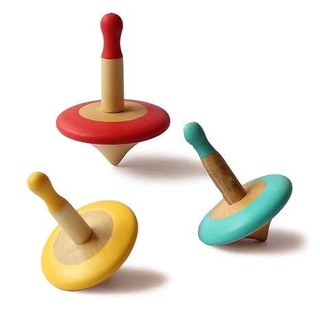 Shumee Wooden Spinning Top Toy - Aaram Parents