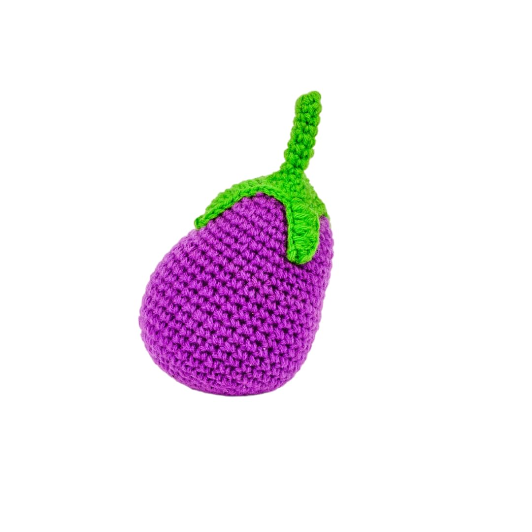 Crochet Play Food Toys- 3 Variants: Vegetables, Fruits & Mixed Set (10 pcs)
