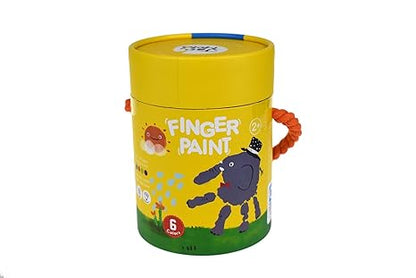Jar Melo Washable Finger Paint Colors Set 6 colors - Aaram Parents